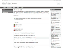 Tablet Screenshot of elitesniperserver.com